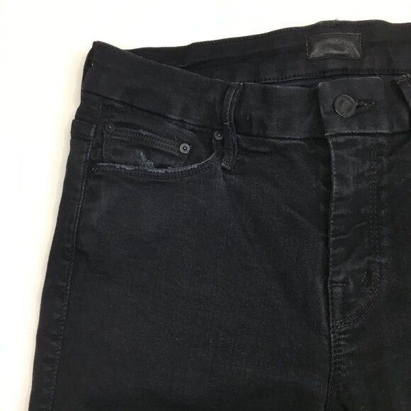 MOTHER Guilty As Sin The Looker Ankle Fray Hem Distressed/Rip Knee Skinny Jeans - Picture 6 of 14